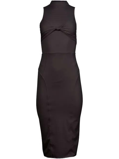 Fleur Du Mal knot-detail jersey midi dress