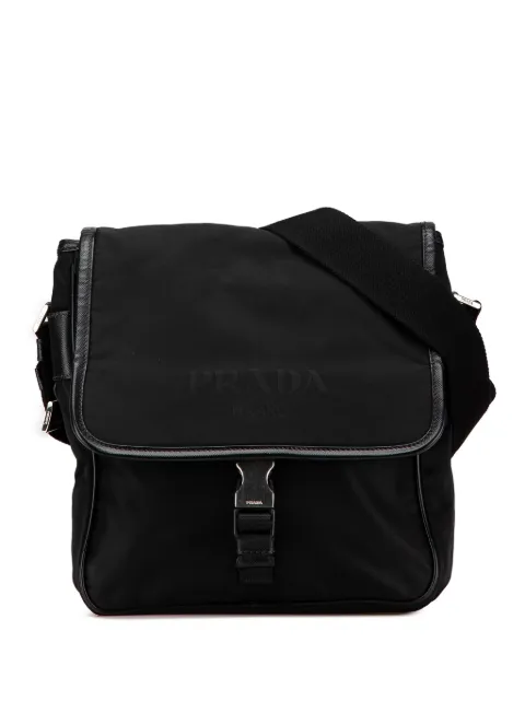 Prada Pre-Owned bolsa crossbody Tessuto Buckle Messenger Bag 2010-2024