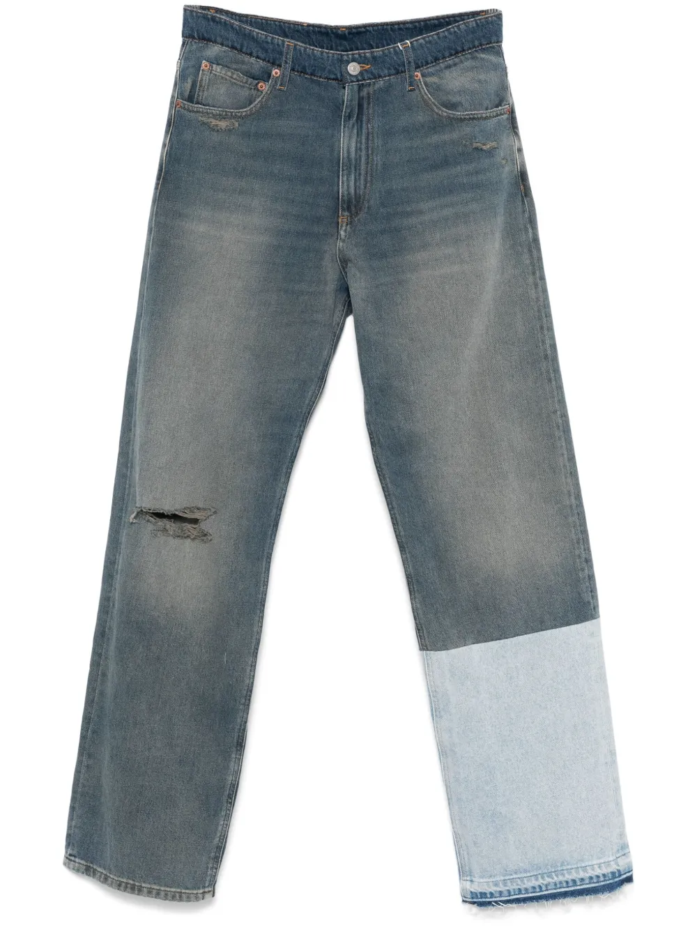 MM6 Maison Margiela Jeans met colourblocking Blauw