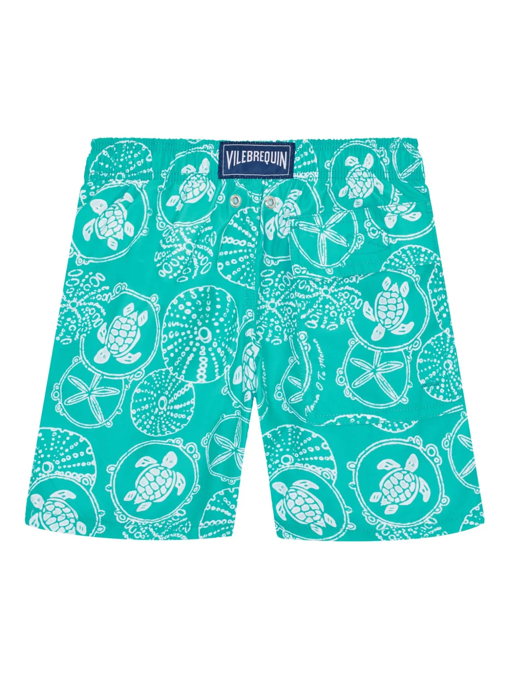 Vilebrequin Kids turtle-motif swim shorts - Groen