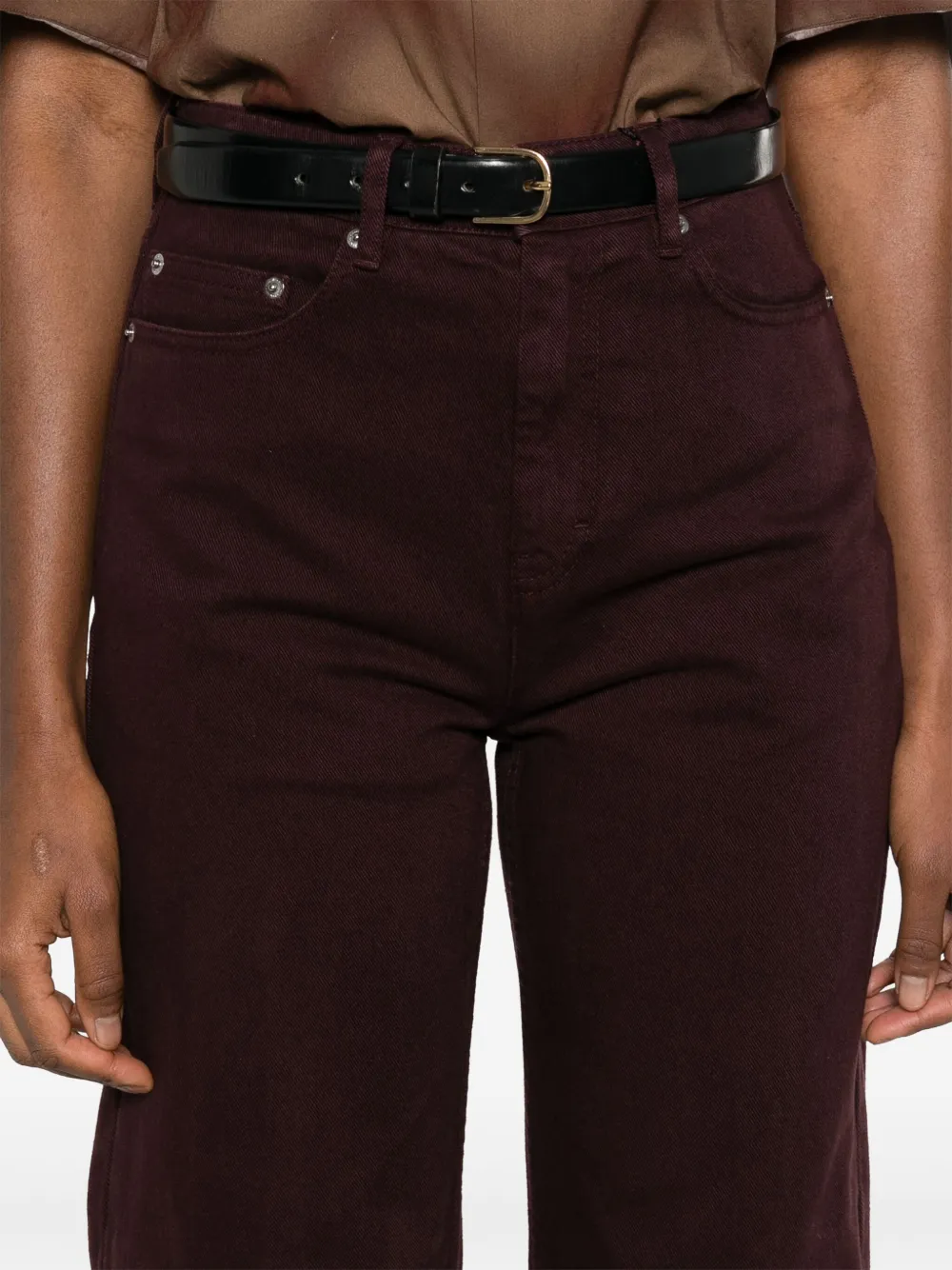 AMI Paris Flared jeans Rood