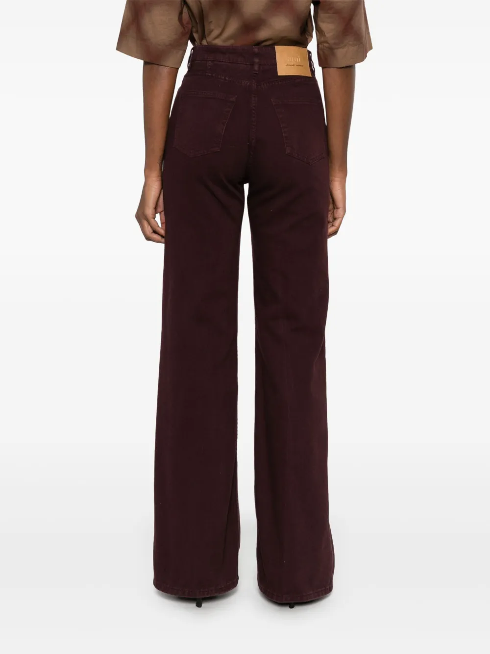 AMI Paris Flared jeans Rood