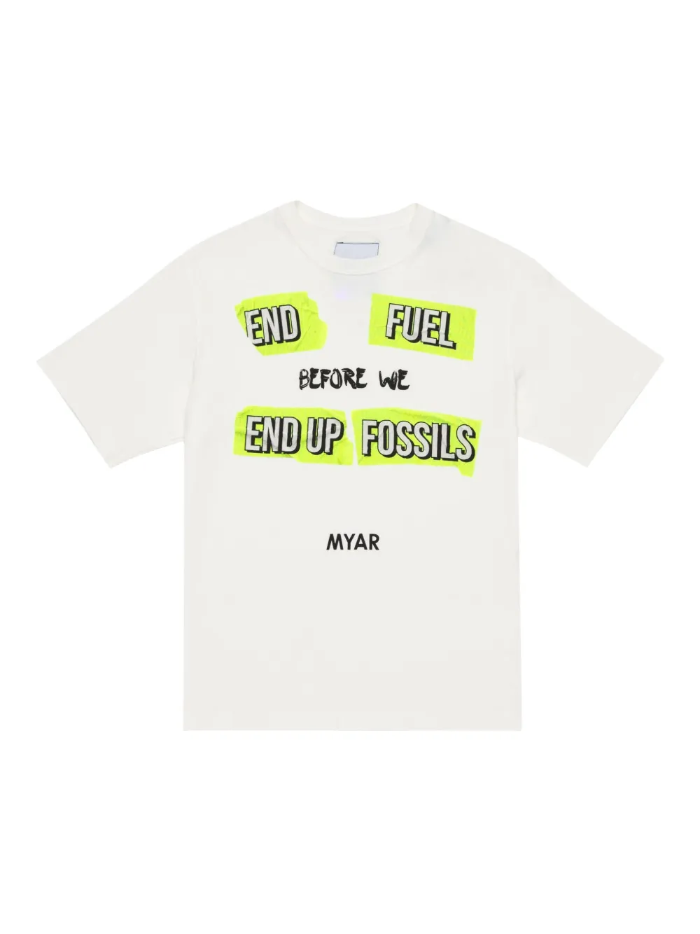 MYAR KIDS playera con texto estampado | blanco | Image 1