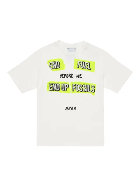 MYAR KIDS playera con texto estampado