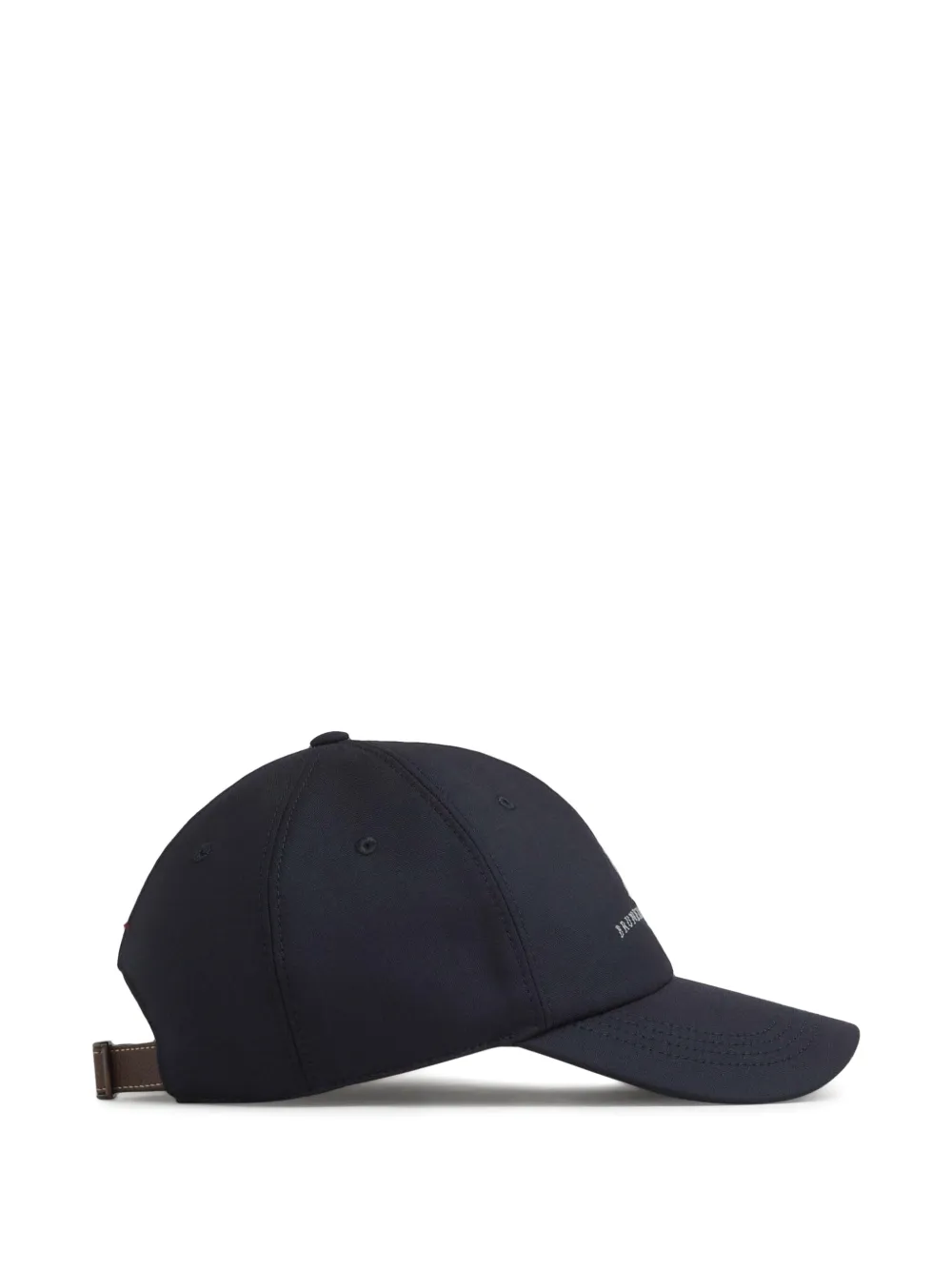 Brunello Cucinelli Honkbalpet met logo Blauw