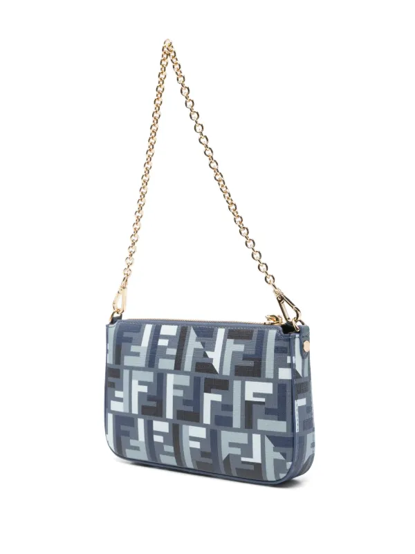 FENDI バゲット クラッチバッグ | ブルー | FARFETCH JP