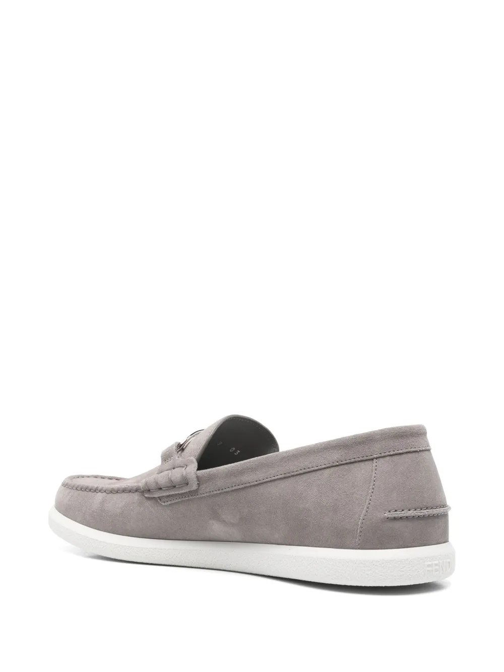 FENDI O'Lock loafers Grey