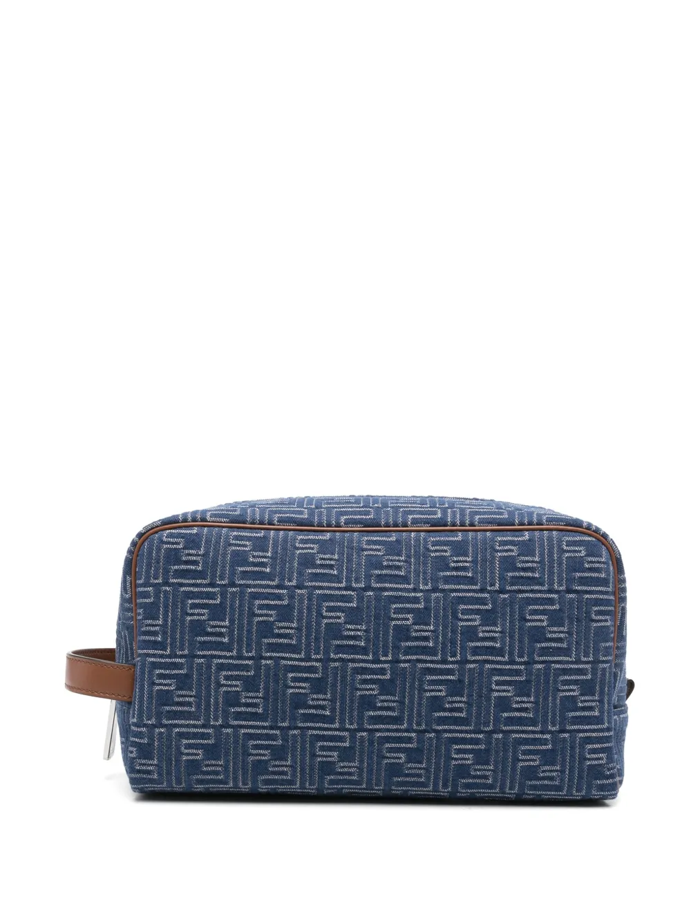 FENDI FF-print denim wash bag | Blue | Image 1