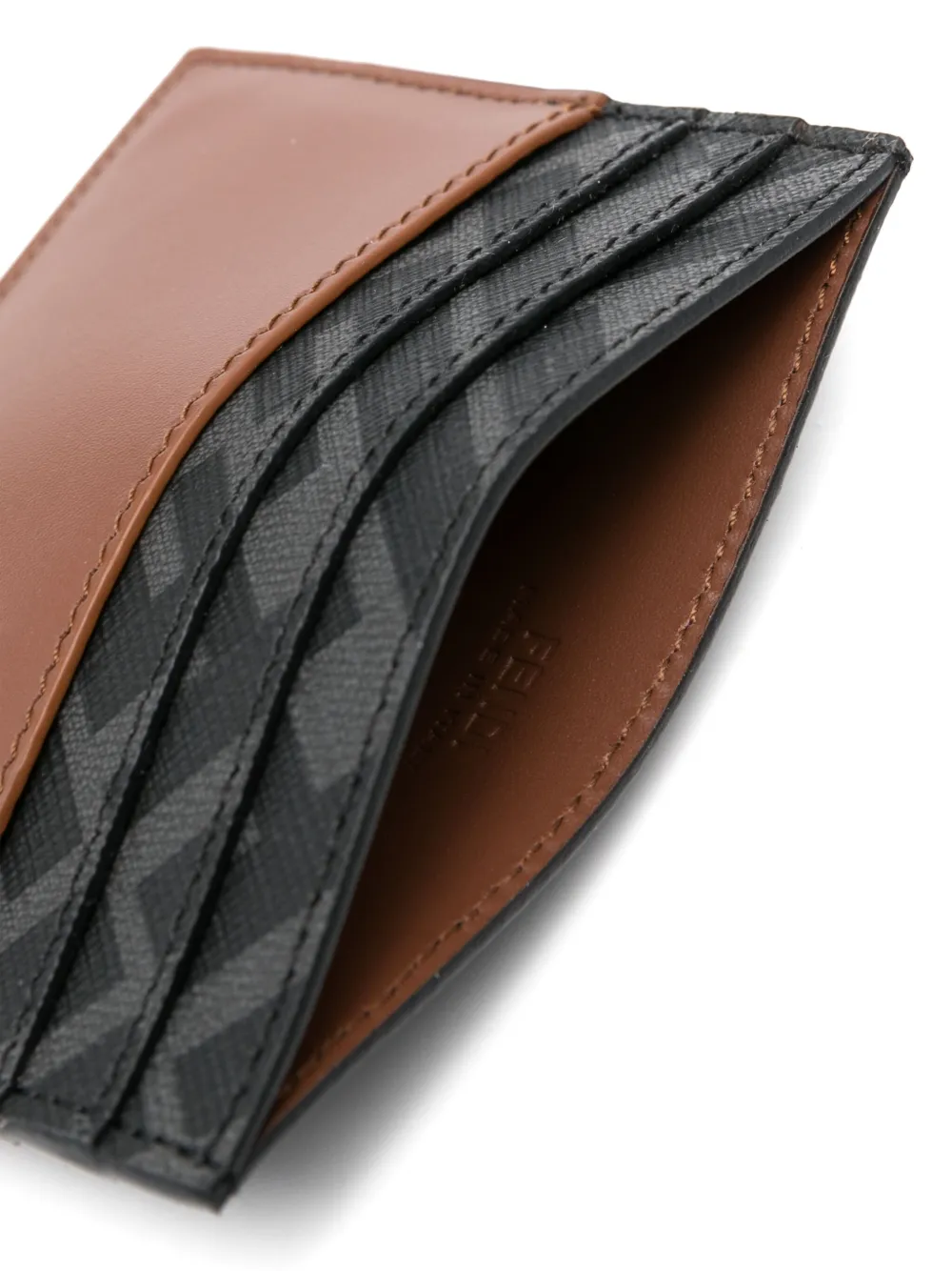  Fendi Ff Card Holder - Brown 