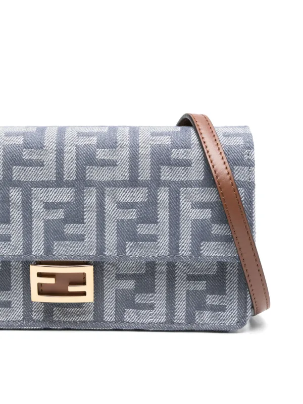 FENDI FF-logo Canvas Mini Bag | Blue | FARFETCH