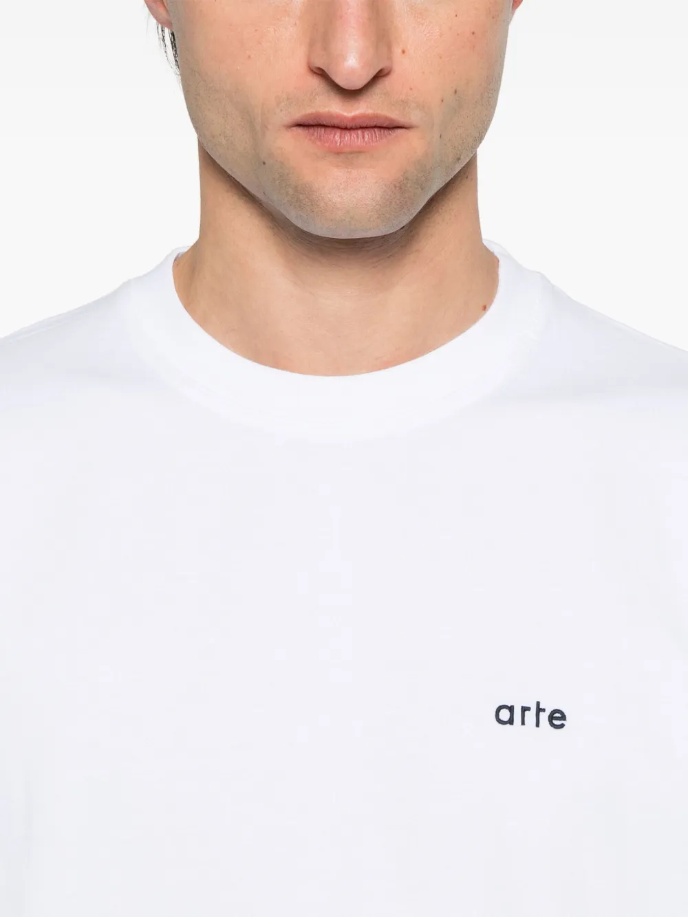 Arte Antwerp T-shirt met geborduurd logo Wit