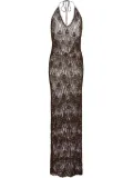SER.O.YA Mylee crochet gown - Brown