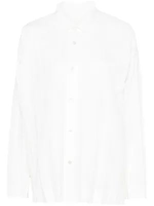Homme Plissé Issey Miyake Edge プリーツ シャツ | ホワイト