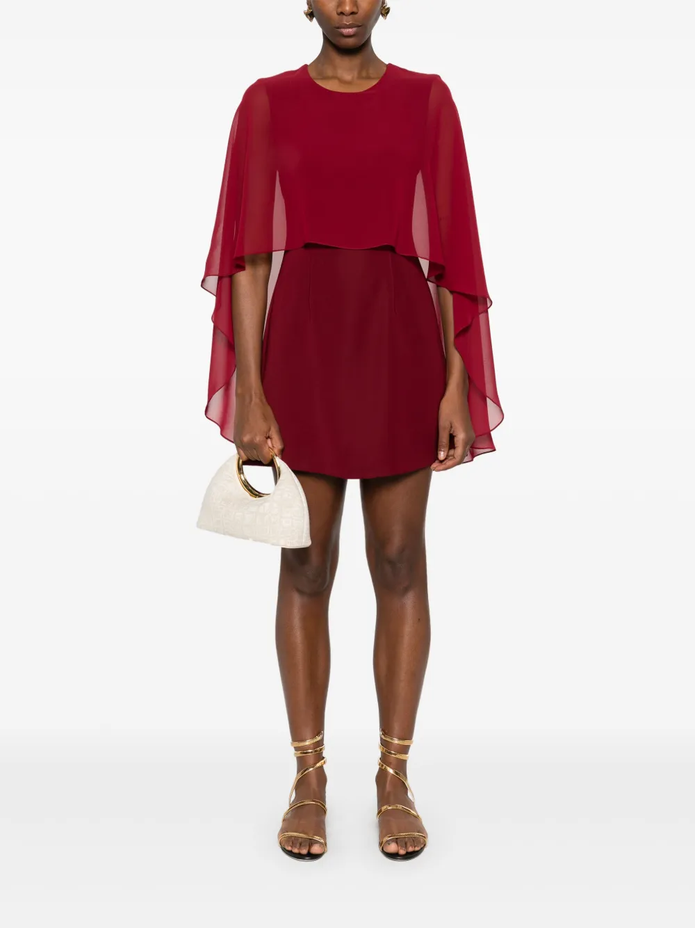 Murmur Veil mini-jurk - Rood