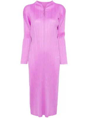 Pleats Please Issey Miyake プリーツ ドレス | オレンジ | FARFETCH JP