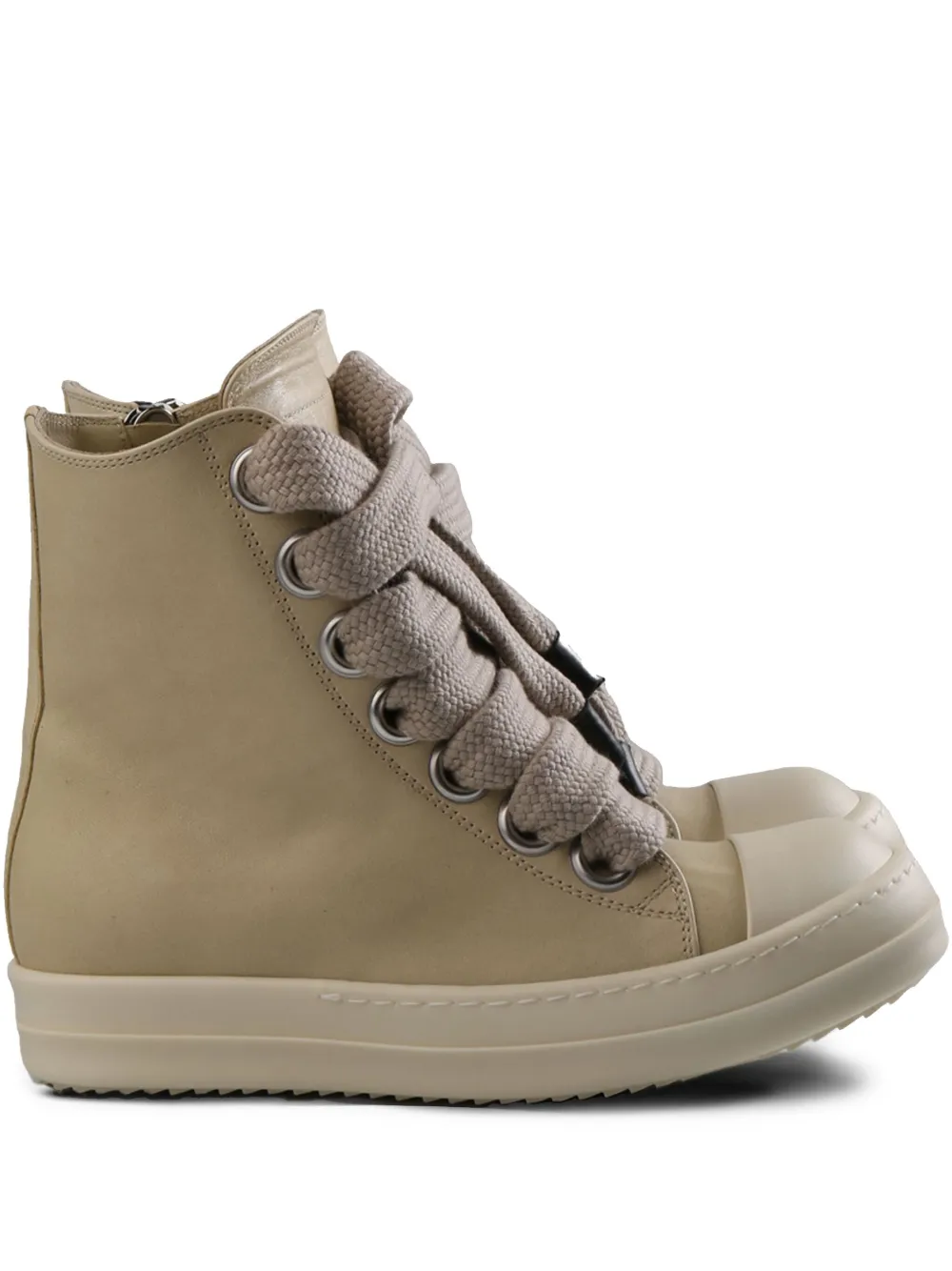 Rick Owens leather sneakers Neutrals