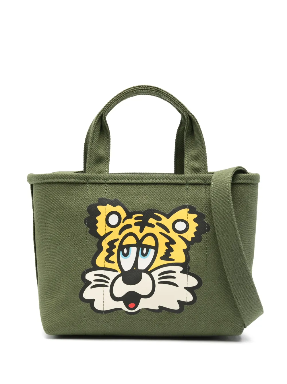 Kenzo Kleine shopper met logoprint Groen