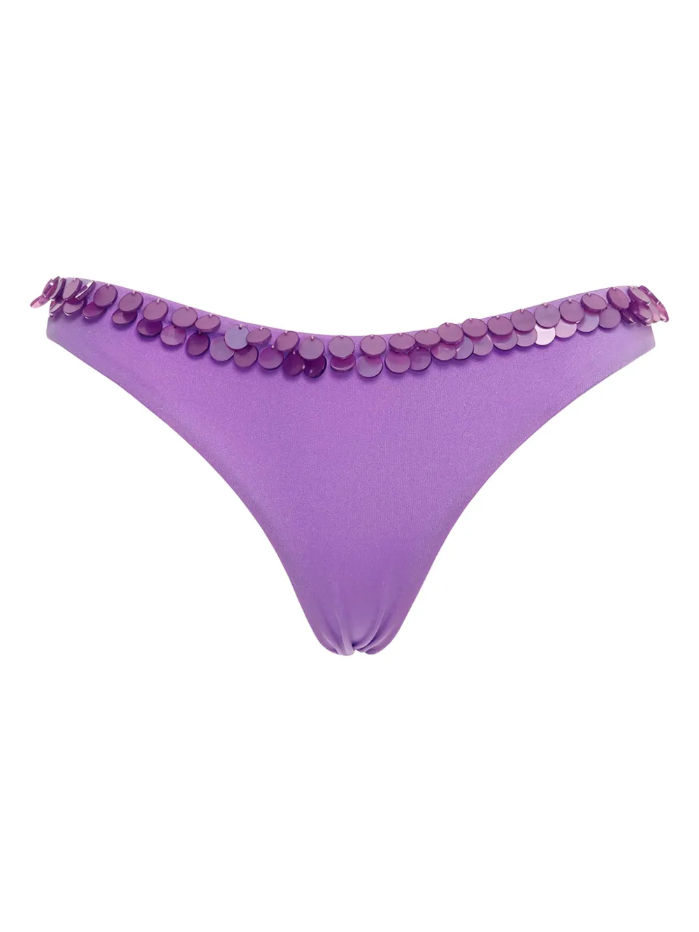 Agua Bendita Slip bikini Lola con paillettes - Viola