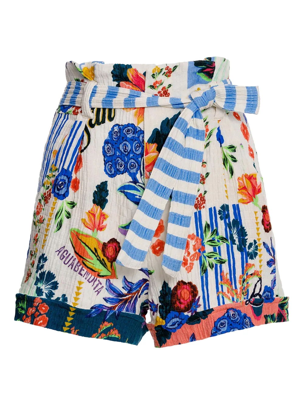 Agua Bendita Shorts Addison a fiori - CITRUS