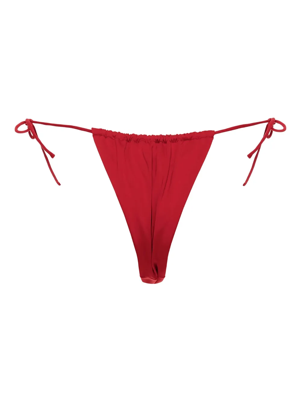 Agua Bendita Slip bikini Alexis con anello - Rosso