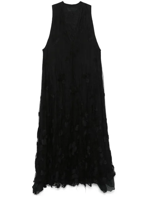Marc Le Bihan vestido midi con capa de tul