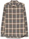 Rick Owens checked shirt - Neutrals