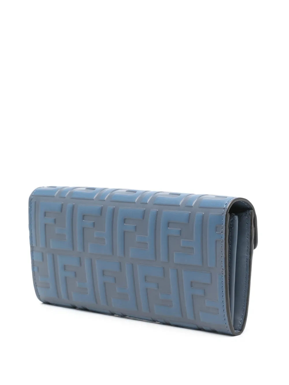 FENDI Clutch met monogram-print Blauw