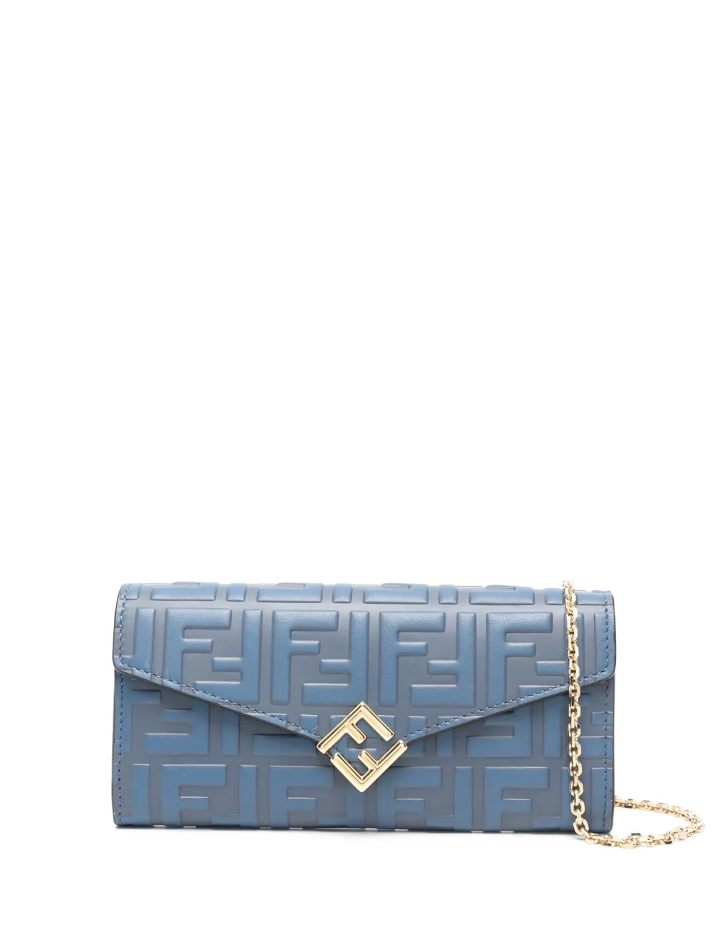 Fendi Ff-logo Embossed Wallet-on-chain