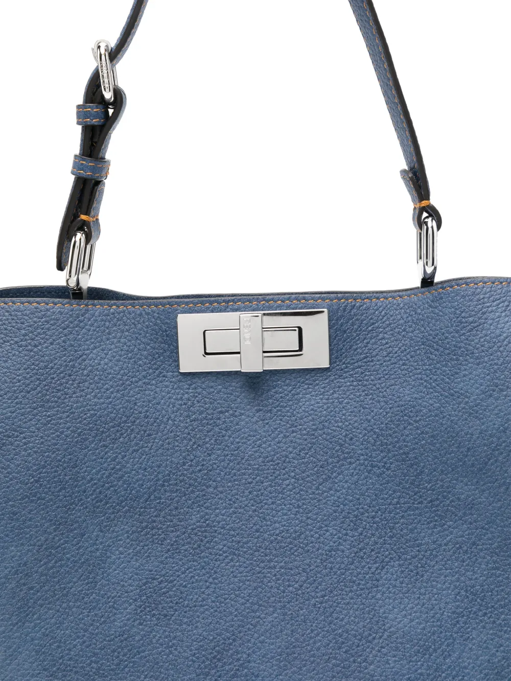 FENDI Peekaboo Soft medium tas met handgreep Blauw