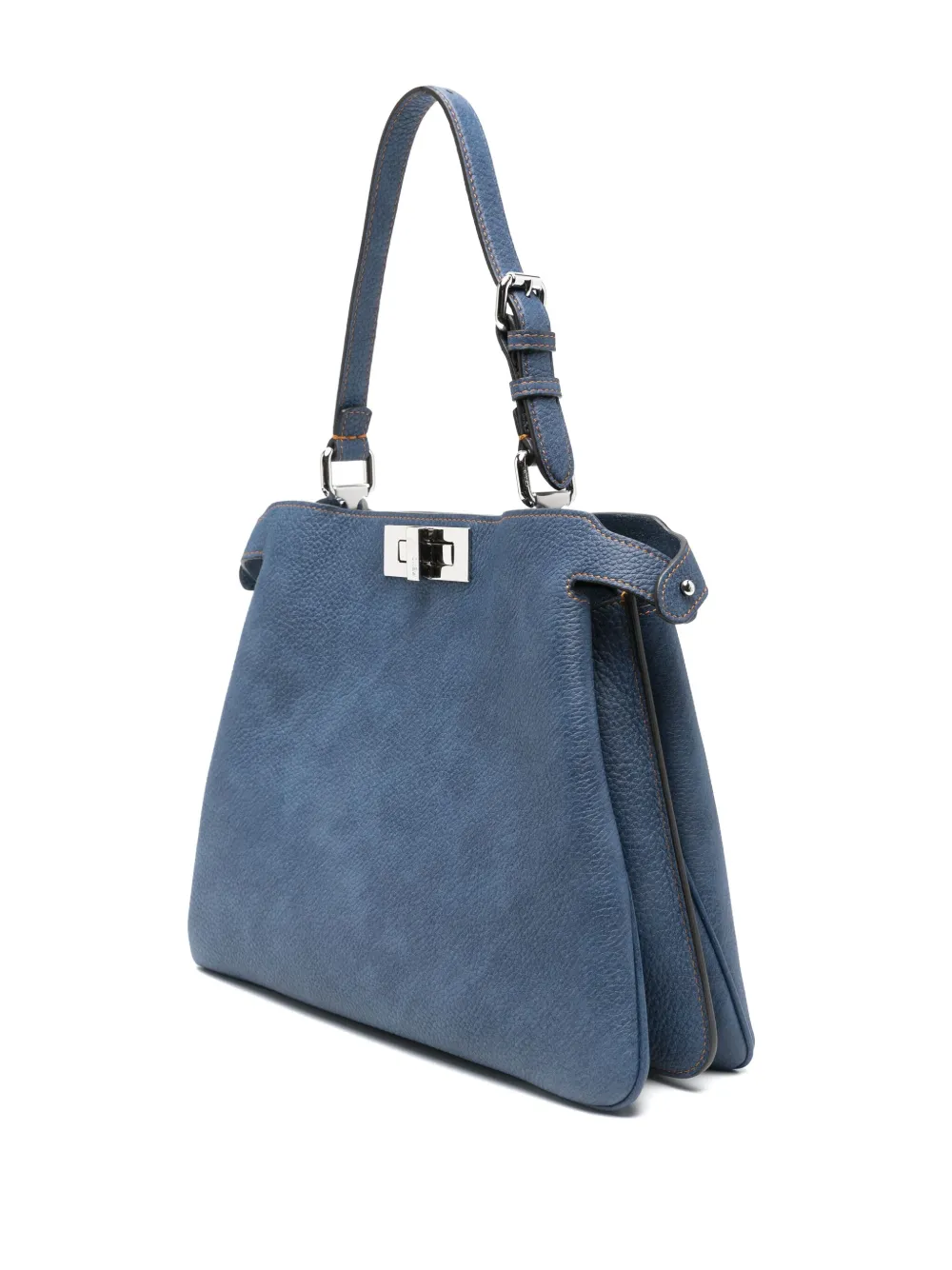 FENDI Peekaboo Soft medium tas met handgreep Blauw