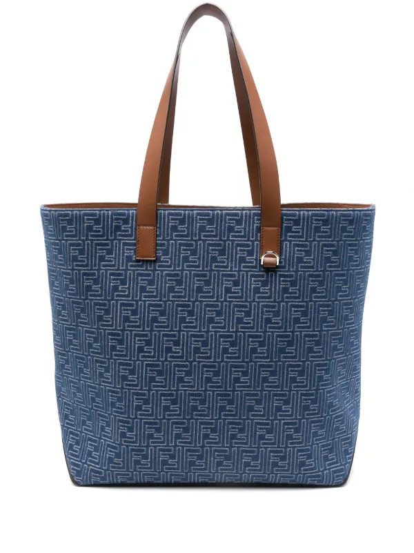 FENDI モノグラム トートバッグ | ブルー | FARFETCH JP