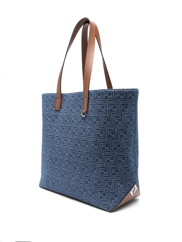 FENDI モノグラム トートバッグ | ブルー | FARFETCH JP