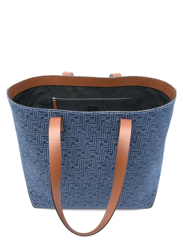 FENDI モノグラム トートバッグ | ブルー | FARFETCH JP