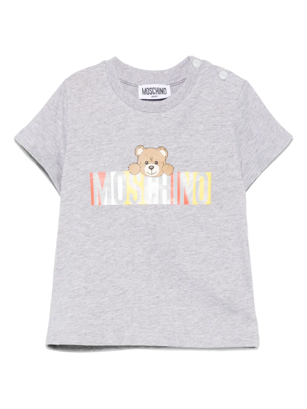 Moschino Kids T-shirt met teddybeerprint Grijs