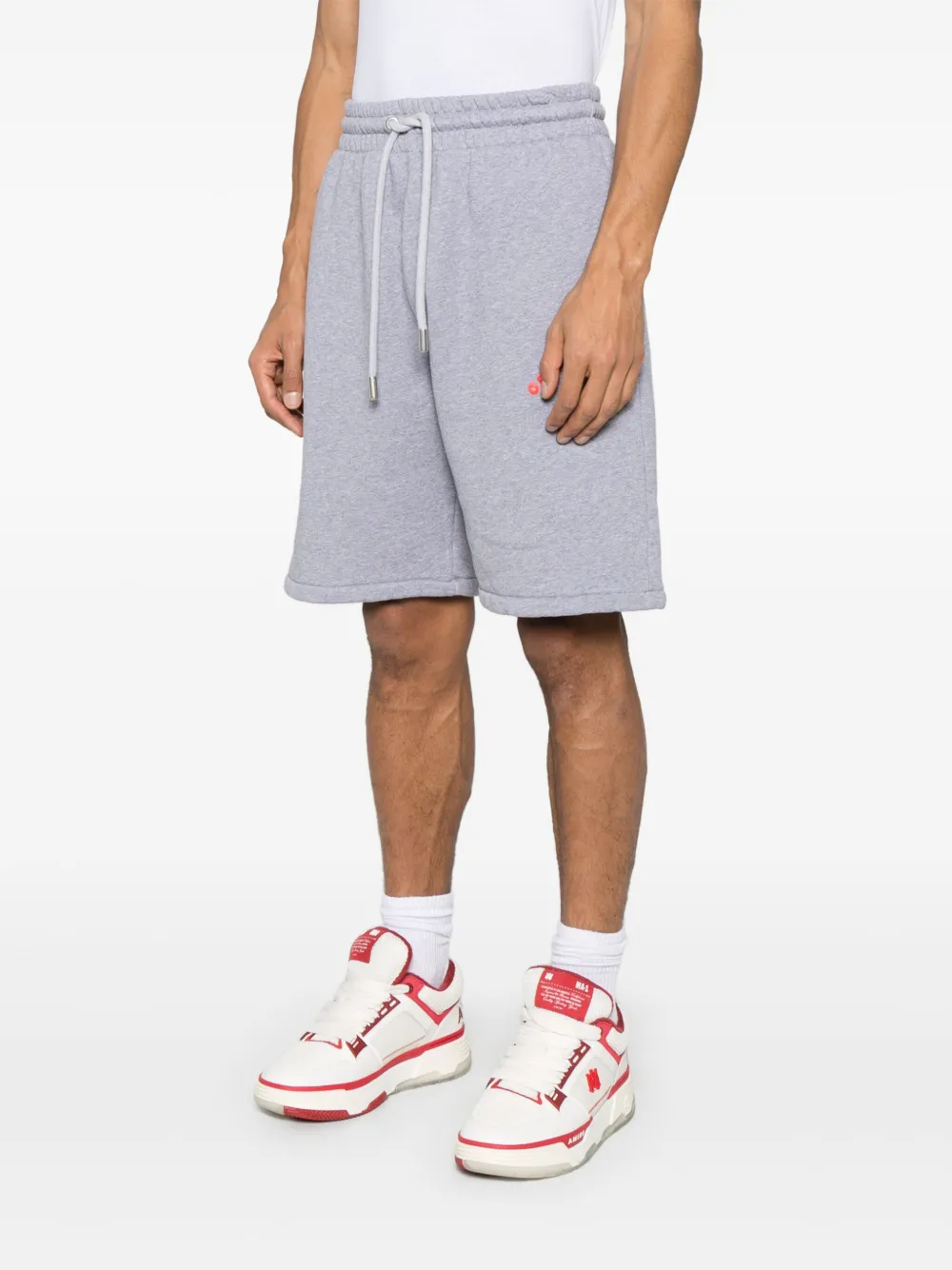 Off-White Shorts met logoprint Grijs