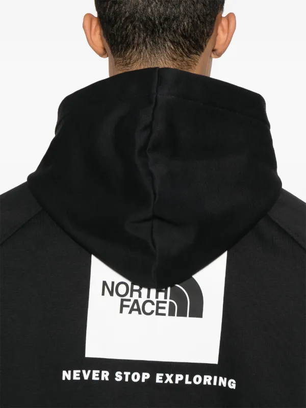 The North Face Raglan Redbox Hoodie Black FARFETCH AO