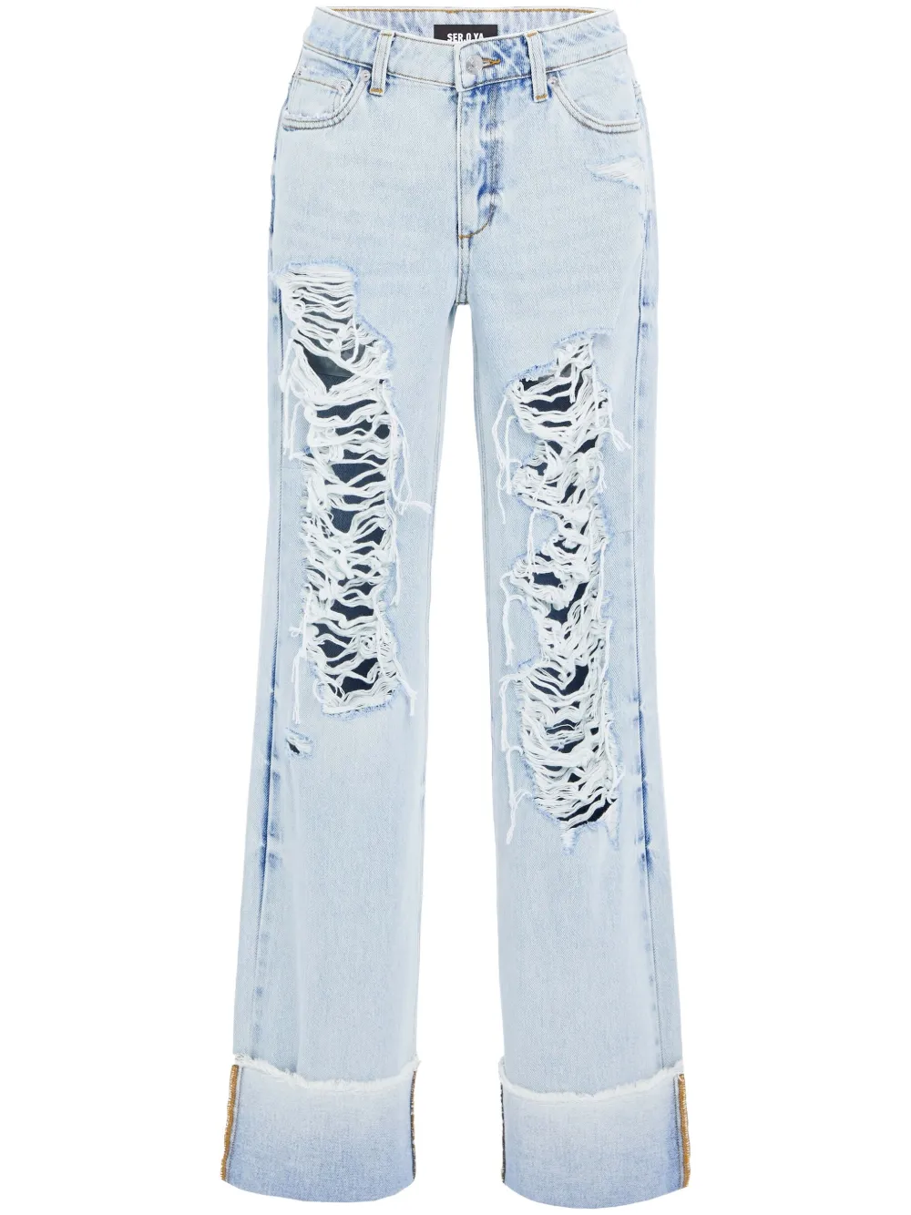 Margot Cuffed distressed jeans