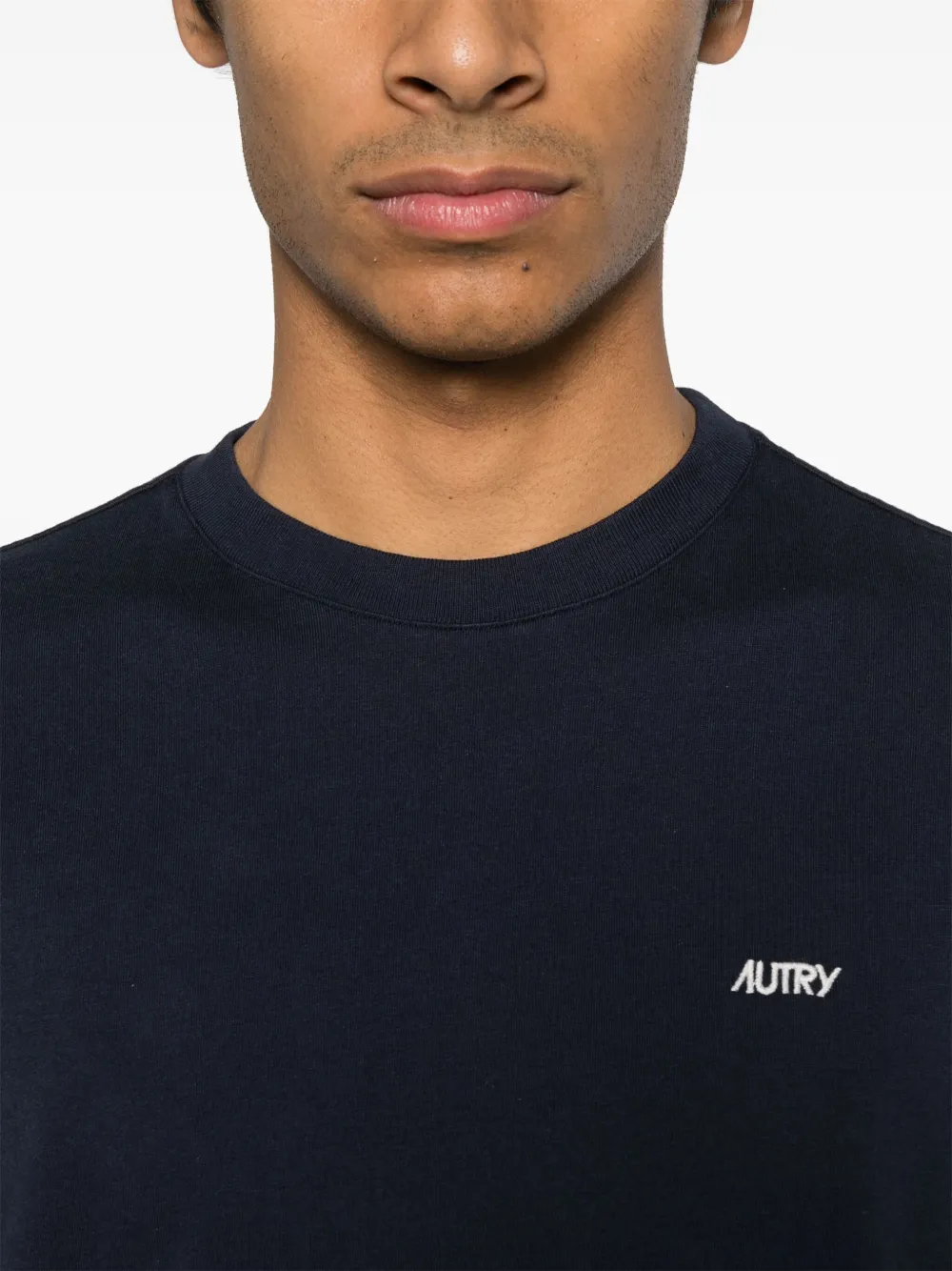 Autry T-shirt met geborduurd logo Blauw