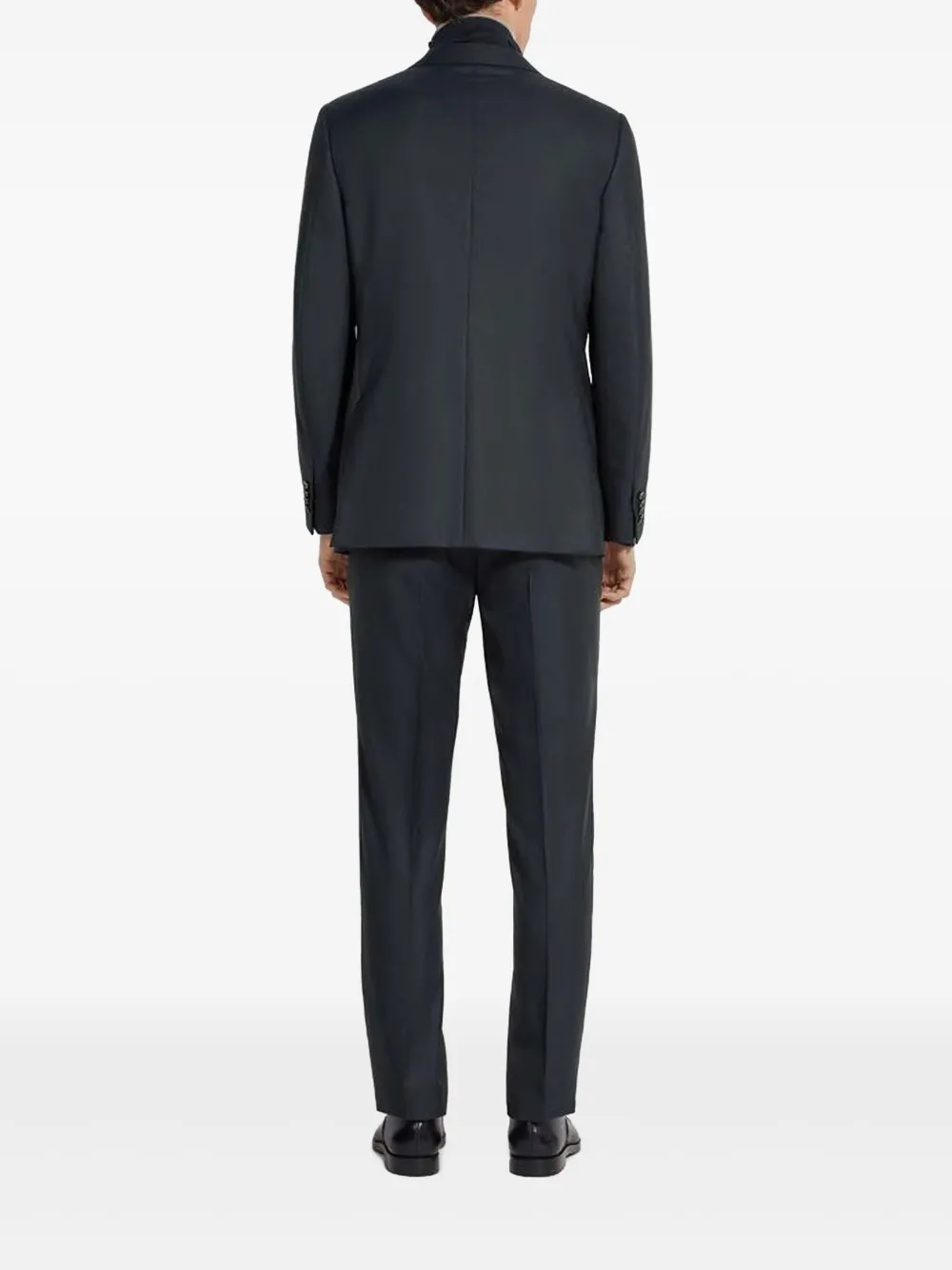 Zegna Pak met enkele rij knopen Blauw