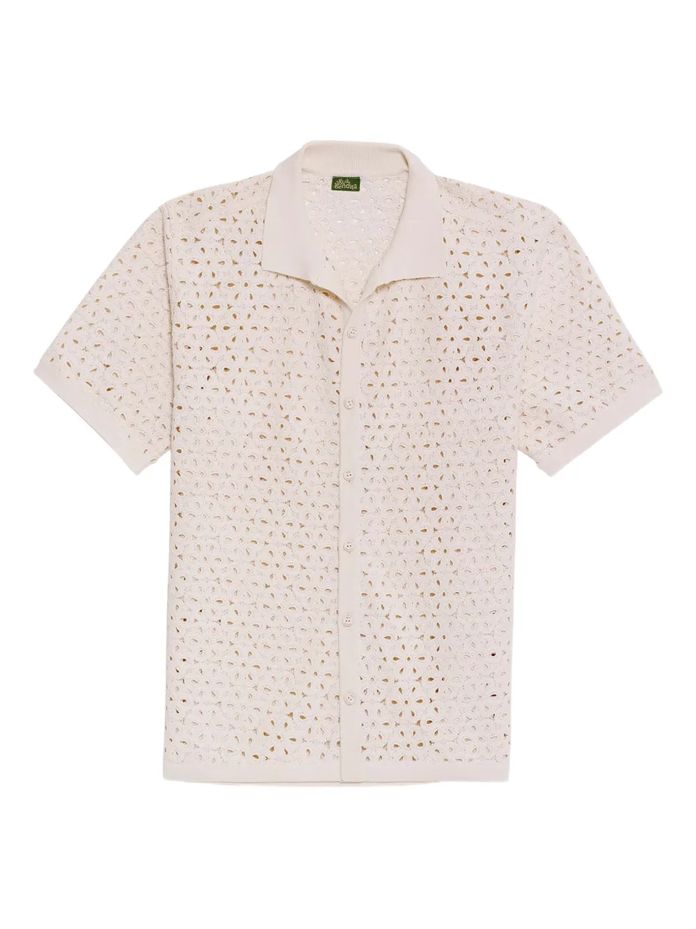 Agua Bendita Camicia Jared con ricamo - Bianco