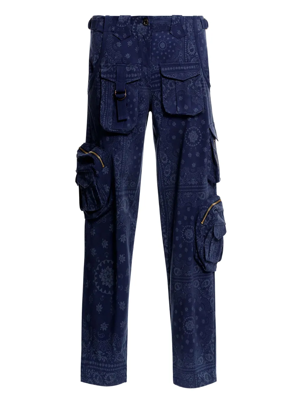 Agua Bendita Cargo Lisina con stampa paisley - Blu