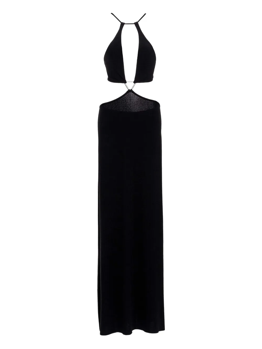 Agua Bendita Abito lungo Giselle con cut-out - Nero