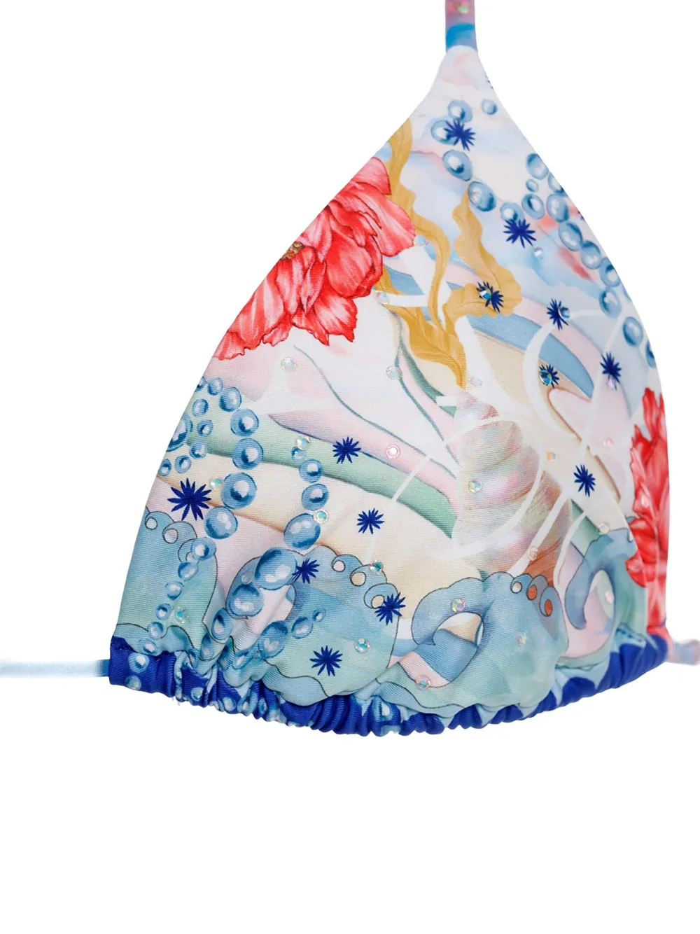Agua Bendita Lolita Crystal-embellished Bikini Top In Multi