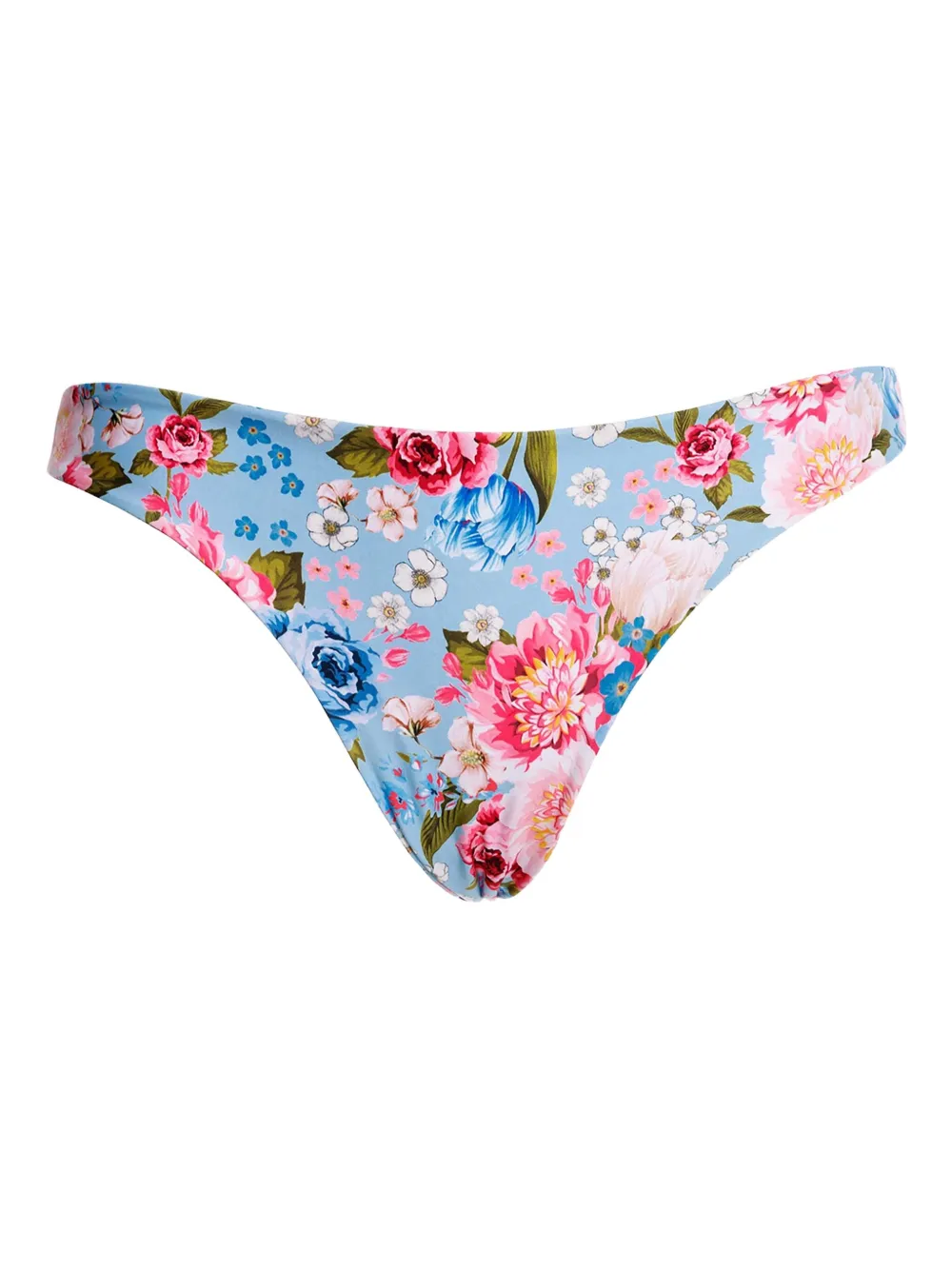 Agua Bendita Slip bikini Ilu a fiori - Bianco