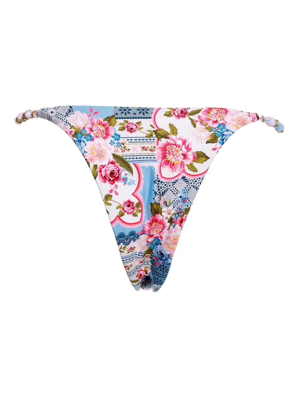Agua Bendita Dakota Floral-print Bikini Bottom In Multi