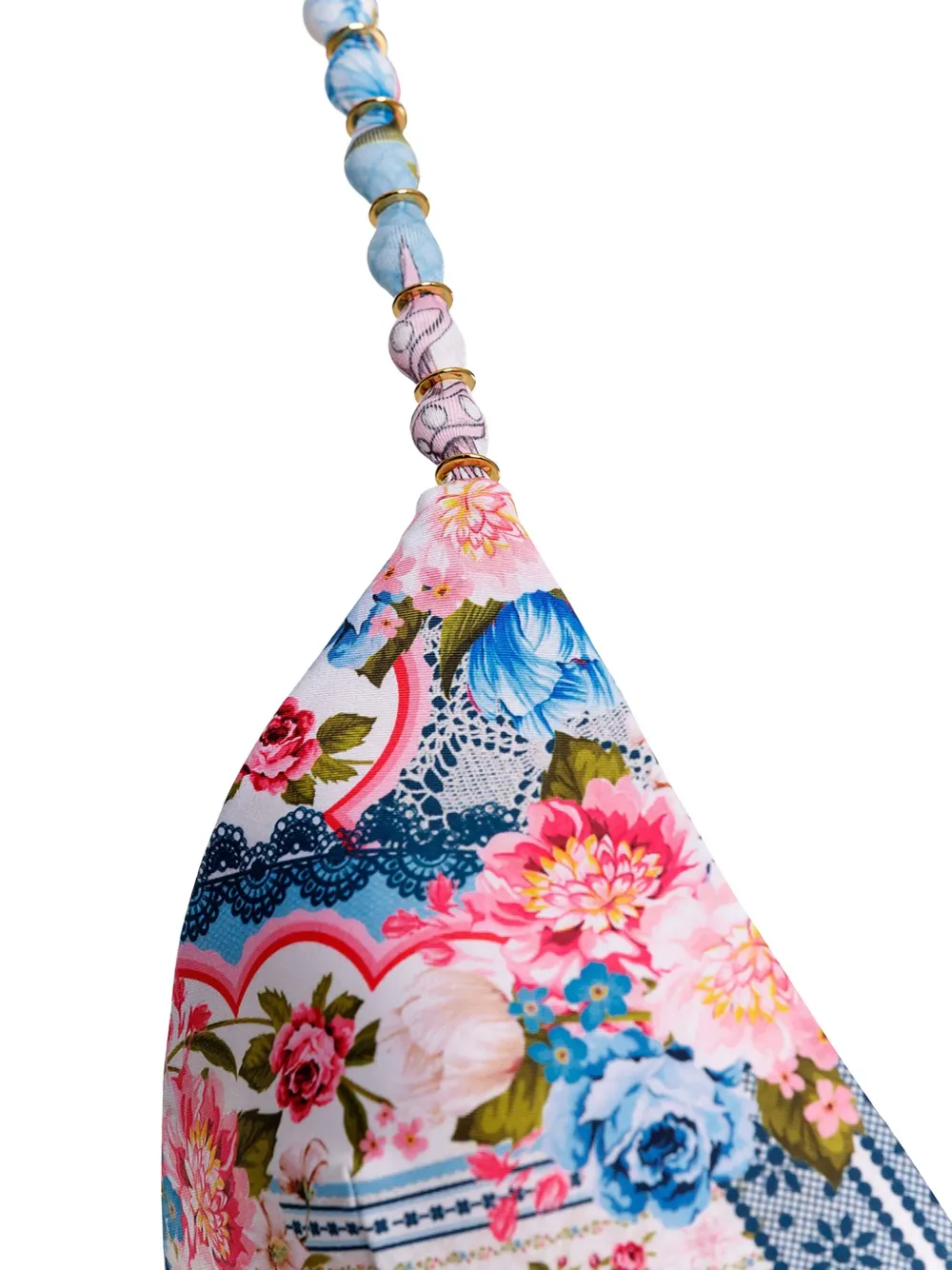 Agua Bendita Belle Floral-print Bikini Top In Multi