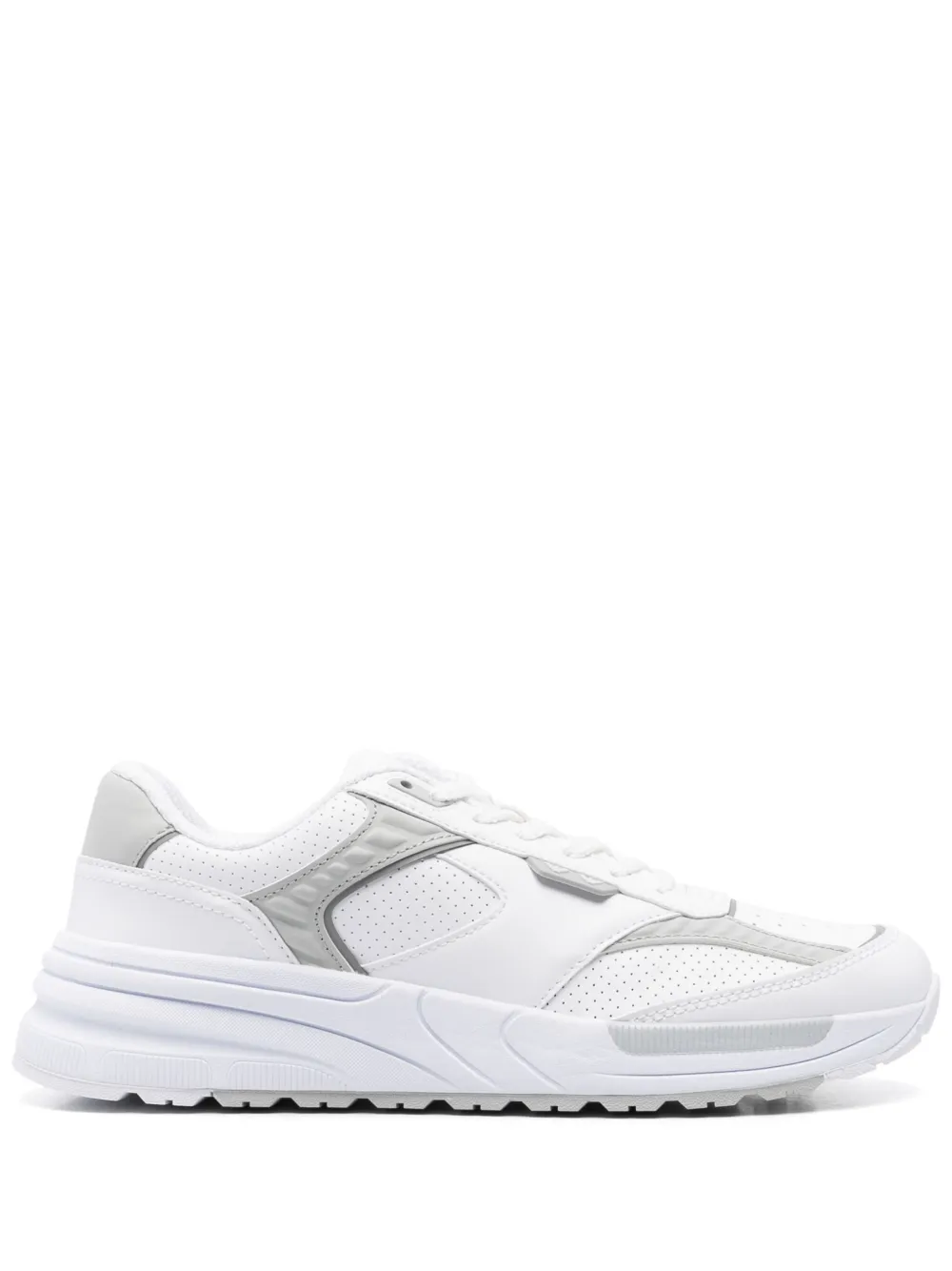 Ea7 Emporio Armani perforated sneakers White