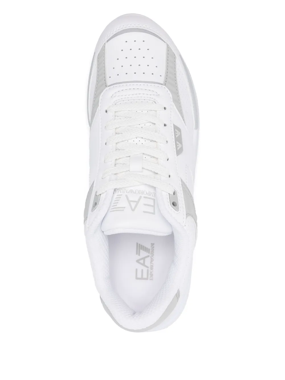 Ea7 Emporio Armani perforated sneakers White