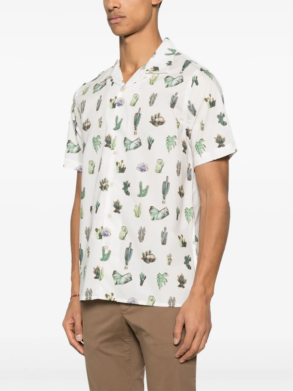 PS Paul Smith Prickly Pear overhemd met print Wit