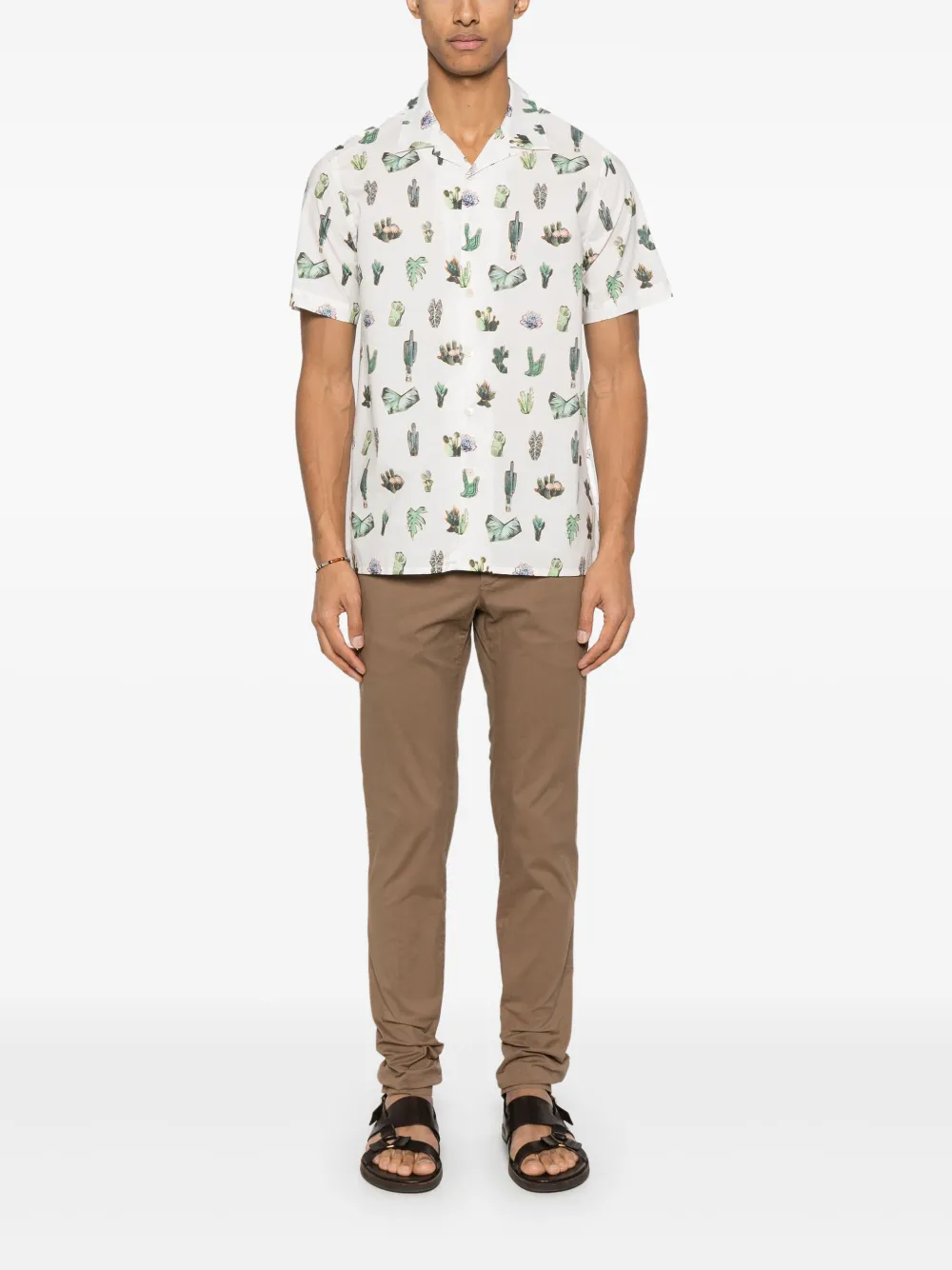 PS Paul Smith Prickly Pear-print shirt - Wit